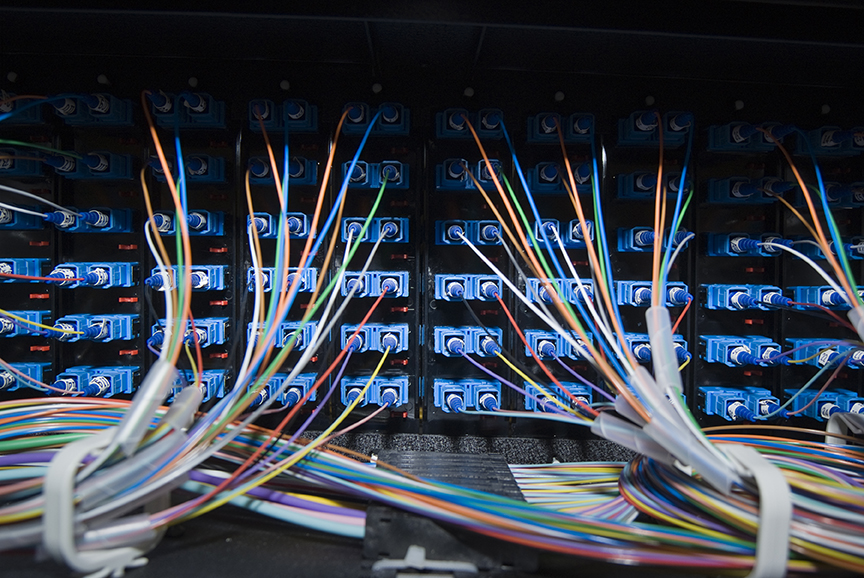 Picture of computer wiring